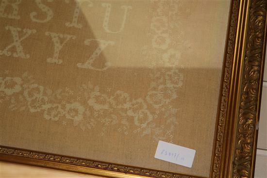 Gilt framed tapestry